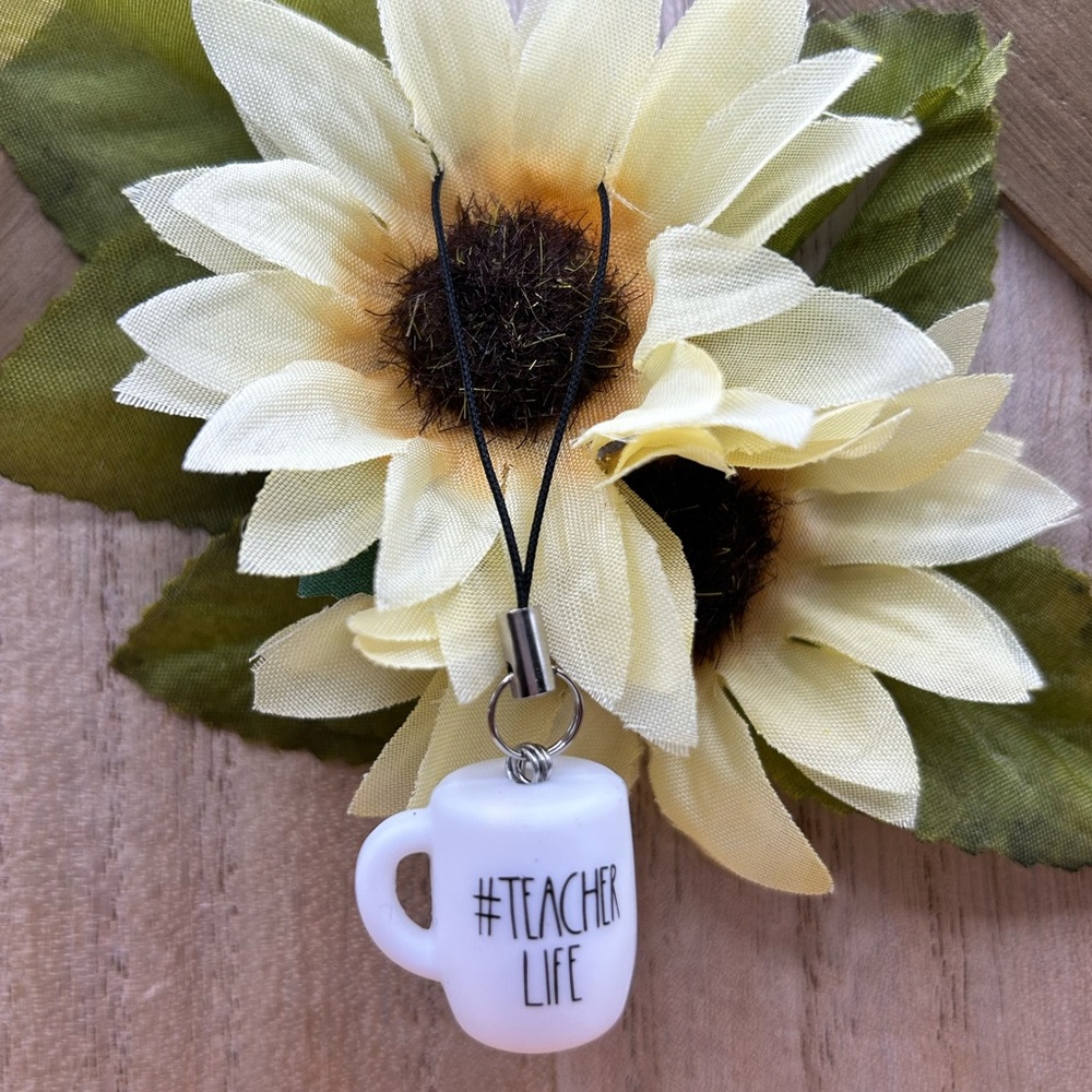 Teacher Life Phone Charm